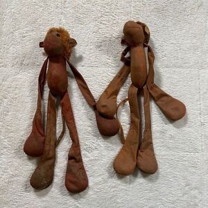 Vintage 80s Kamar Monkey Do Long Legs Arms Stuffed Animal Plush Lot Bundle